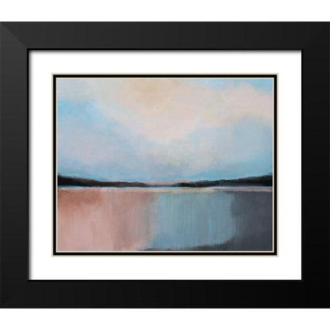 Canyon Lake Black Modern Wood Framed Art Print with Double Matting by Jerry, Alison
