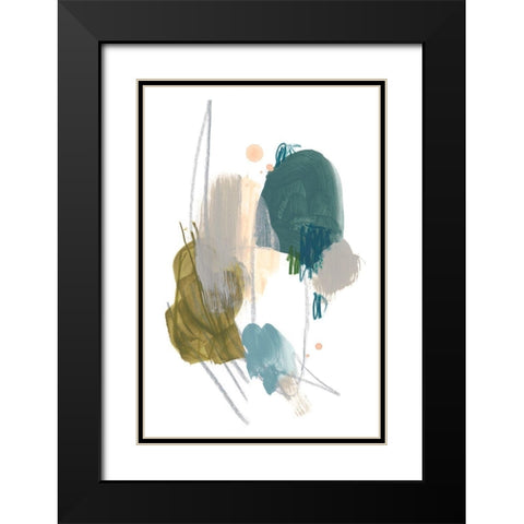 Idle Gesture I Black Modern Wood Framed Art Print with Double Matting by Vess, June Erica
