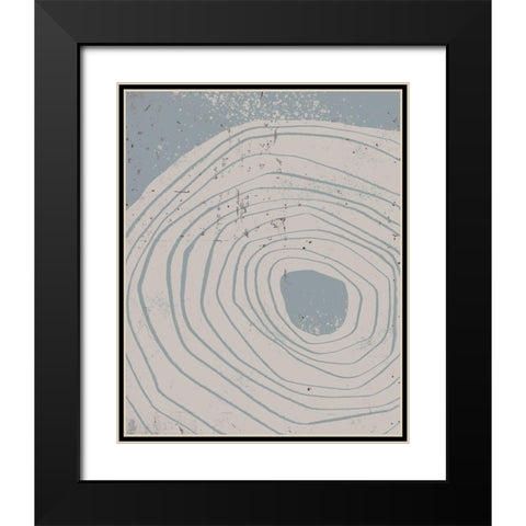 Lithic Loop I Black Modern Wood Framed Art Print with Double Matting by Green, Jacob