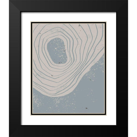 Lithic Loop II Black Modern Wood Framed Art Print with Double Matting by Green, Jacob