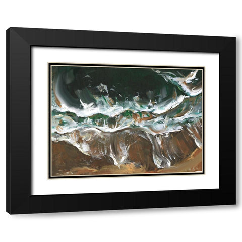 Wind Melody I Black Modern Wood Framed Art Print with Double Matting by Wang, Melissa