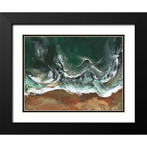 Wind Melody II Black Modern Wood Framed Art Print with Double Matting by Wang, Melissa
