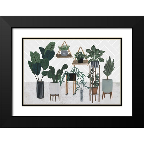 Family Portrait I Black Modern Wood Framed Art Print with Double Matting by Wang, Melissa