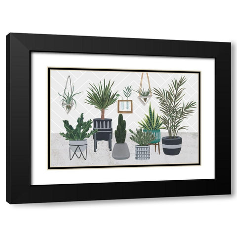 Family Portrait II Black Modern Wood Framed Art Print with Double Matting by Wang, Melissa