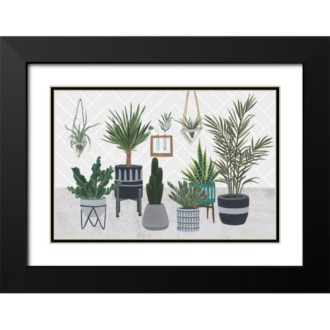 Family Portrait II Black Modern Wood Framed Art Print with Double Matting by Wang, Melissa