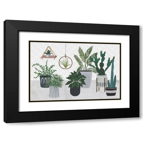 Family Portrait III Black Modern Wood Framed Art Print with Double Matting by Wang, Melissa