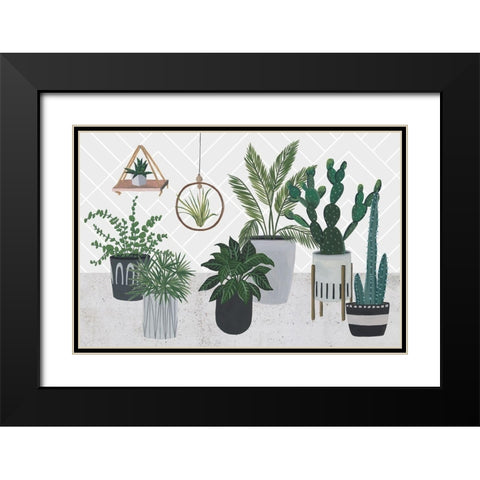 Family Portrait III Black Modern Wood Framed Art Print with Double Matting by Wang, Melissa