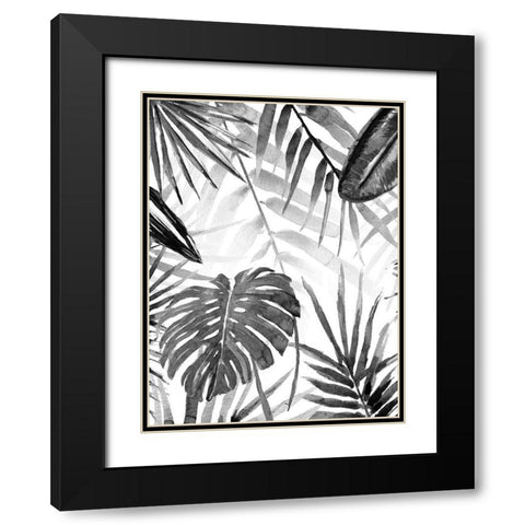 Jungle Walk II Black Modern Wood Framed Art Print with Double Matting by Warren, Annie