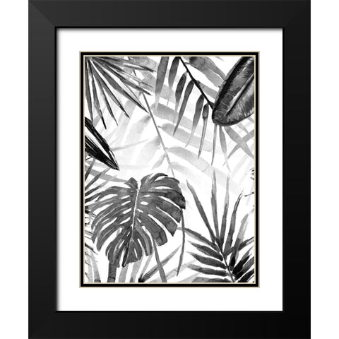 Jungle Walk II Black Modern Wood Framed Art Print with Double Matting by Warren, Annie