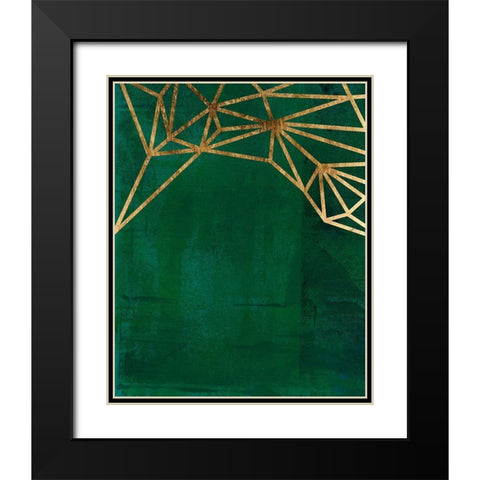 Jungle Web II Black Modern Wood Framed Art Print with Double Matting by Green, Jacob