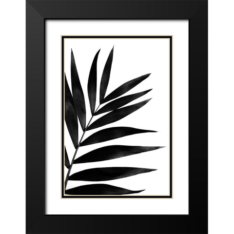 Black Palms I Black Modern Wood Framed Art Print with Double Matting by Stramel, Renee W.