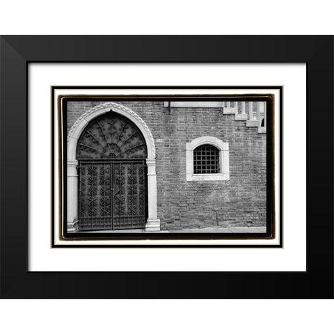 Venice Facade II Black Modern Wood Framed Art Print with Double Matting by DeNardo, Laura