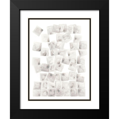 Square Root I Black Modern Wood Framed Art Print with Double Matting by Lam, Vanna