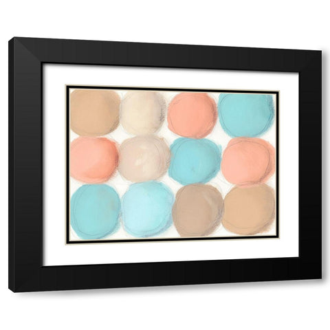 Tranquil Spheres I Black Modern Wood Framed Art Print with Double Matting by Moore, Regina