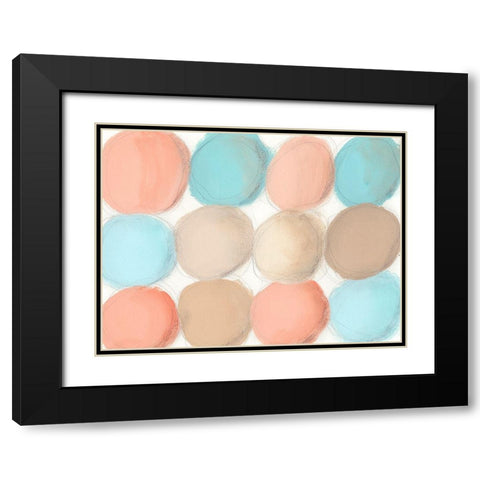 Tranquil Spheres II Black Modern Wood Framed Art Print with Double Matting by Moore, Regina