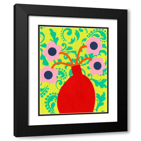 Graphic Vase VI Black Modern Wood Framed Art Print with Double Matting by Moore, Regina
