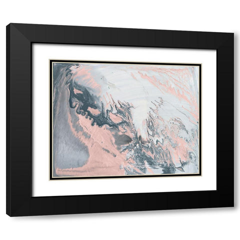Pastel Illusion I Black Modern Wood Framed Art Print with Double Matting by Studio W