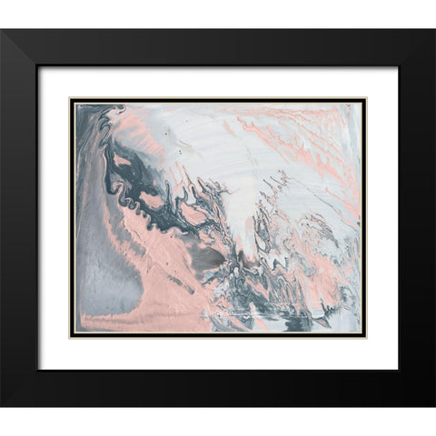 Pastel Illusion I Black Modern Wood Framed Art Print with Double Matting by Studio W