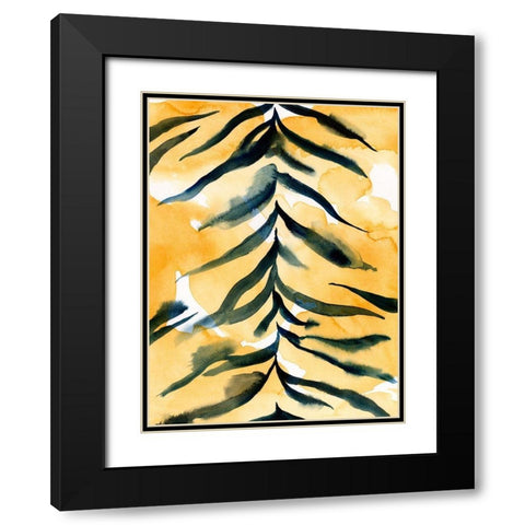 Jungle Jacket I Black Modern Wood Framed Art Print with Double Matting by Green, Jacob
