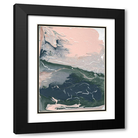 Sage Advice Abstract I Black Modern Wood Framed Art Print with Double Matting by Sizemore, Natalie