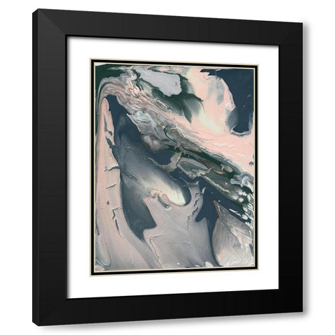 Sage Advice Abstract II Black Modern Wood Framed Art Print with Double Matting by Sizemore, Natalie