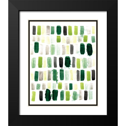 Jungle Palette I Black Modern Wood Framed Art Print with Double Matting by Vess, June Erica