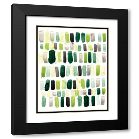 Jungle Palette II Black Modern Wood Framed Art Print with Double Matting by Vess, June Erica