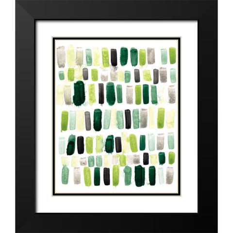 Jungle Palette II Black Modern Wood Framed Art Print with Double Matting by Vess, June Erica