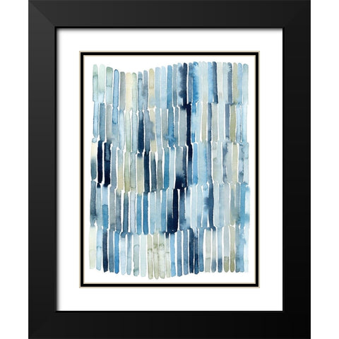 Beach Wash I Black Modern Wood Framed Art Print with Double Matting by Popp, Grace