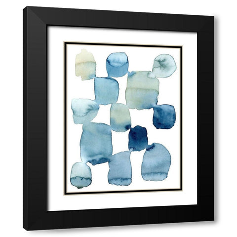 Beach Wash II Black Modern Wood Framed Art Print with Double Matting by Popp, Grace