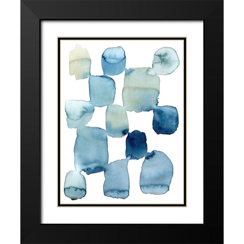 Beach Wash II Black Modern Wood Framed Art Print with Double Matting by Popp, Grace