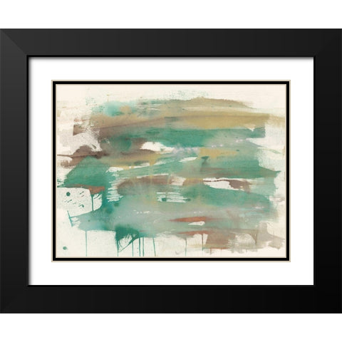 Mineral Splash I Black Modern Wood Framed Art Print with Double Matting by Goldberger, Jennifer