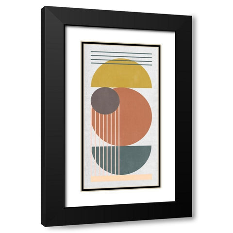 Geometric Daylight I Black Modern Wood Framed Art Print with Double Matting by Wang, Melissa