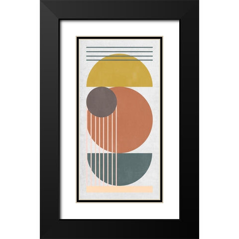 Geometric Daylight I Black Modern Wood Framed Art Print with Double Matting by Wang, Melissa