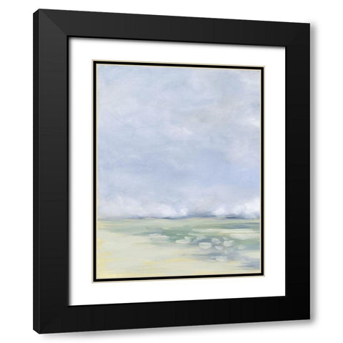 Coastal Fog Black Modern Wood Framed Art Print with Double Matting by Keusder, Danusia