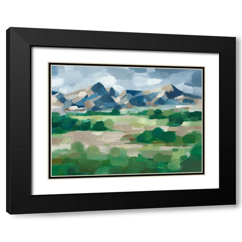 Blue Ridge Valley II Black Modern Wood Framed Art Print with Double Matting by Harper, Ethan