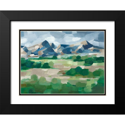 Blue Ridge Valley II Black Modern Wood Framed Art Print with Double Matting by Harper, Ethan