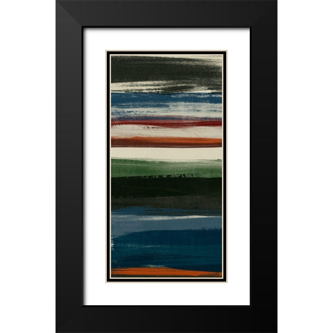 Lodge Strata I Black Modern Wood Framed Art Print with Double Matting by Vess, June Erica
