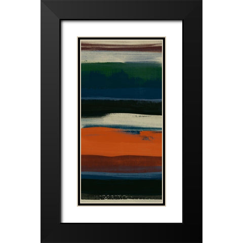 Lodge Strata II Black Modern Wood Framed Art Print with Double Matting by Vess, June Erica