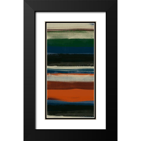Lodge Strata III Black Modern Wood Framed Art Print with Double Matting by Vess, June Erica