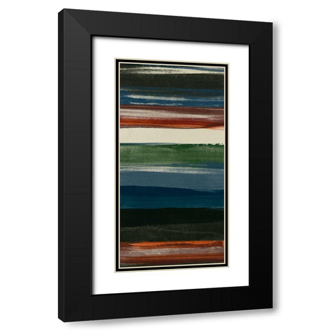 Lodge Strata IV Black Modern Wood Framed Art Print with Double Matting by Vess, June Erica