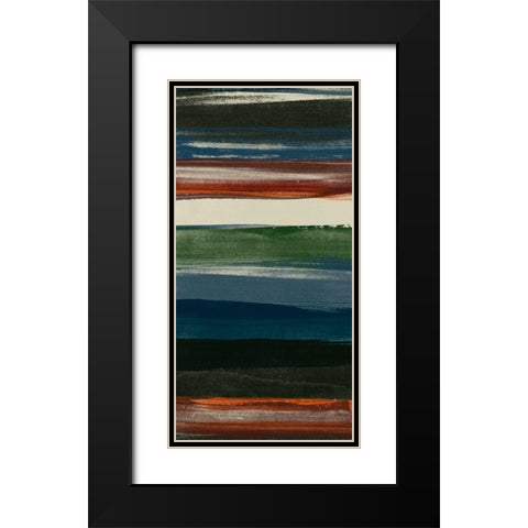 Lodge Strata IV Black Modern Wood Framed Art Print with Double Matting by Vess, June Erica