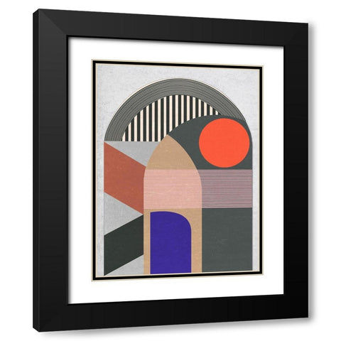 Sundown Meditation III Black Modern Wood Framed Art Print with Double Matting by Wang, Melissa