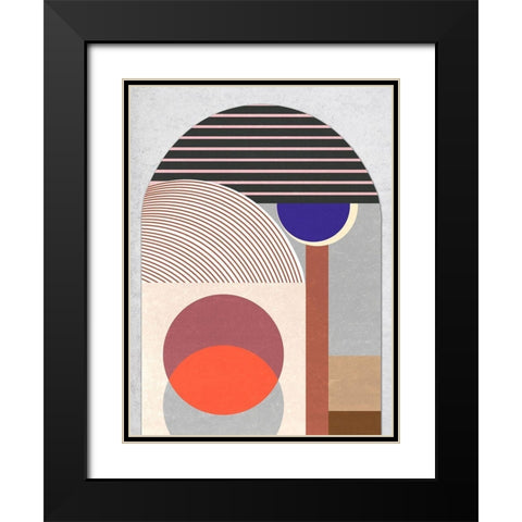 Sundown Meditation IV Black Modern Wood Framed Art Print with Double Matting by Wang, Melissa