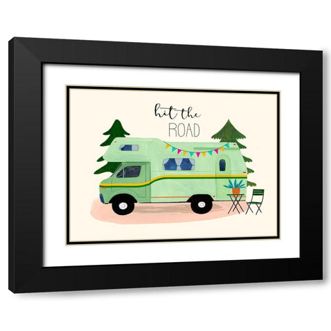 Roam Sweet Roam IV Black Modern Wood Framed Art Print with Double Matting by Borges, Victoria