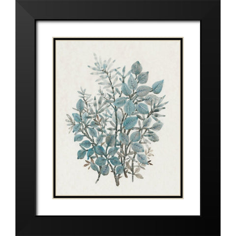 Leaf Arrangement I Black Modern Wood Framed Art Print with Double Matting by OToole, Tim