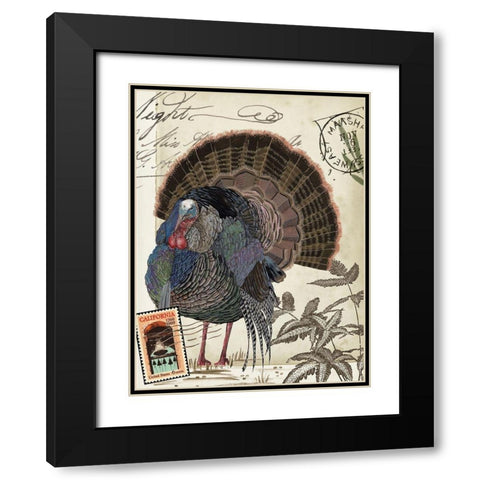 Autumn Palette I Black Modern Wood Framed Art Print with Double Matting by Wang, Melissa