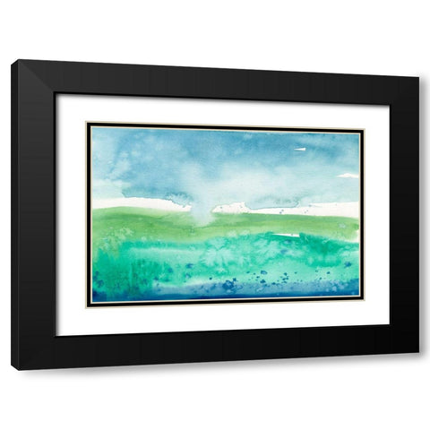 Go Lightly I Black Modern Wood Framed Art Print with Double Matting by Ludwig, Alicia