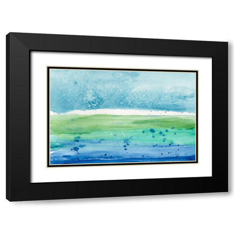 Go Lightly II Black Modern Wood Framed Art Print with Double Matting by Ludwig, Alicia