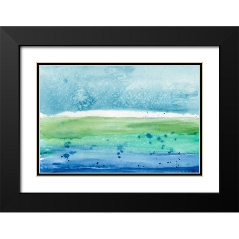 Go Lightly II Black Modern Wood Framed Art Print with Double Matting by Ludwig, Alicia